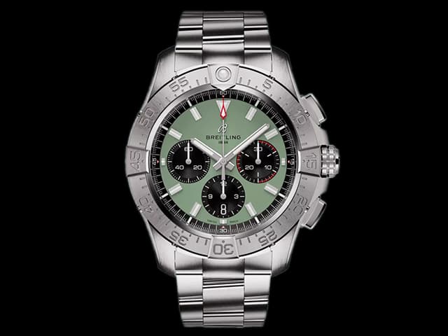 44mm Avenger B01 7750 Automatic Chronograph Steel Green Dial BL-24023