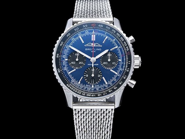 43mm Navitimer B01 7750 Chronograph Blue Dial Steel BL-24043