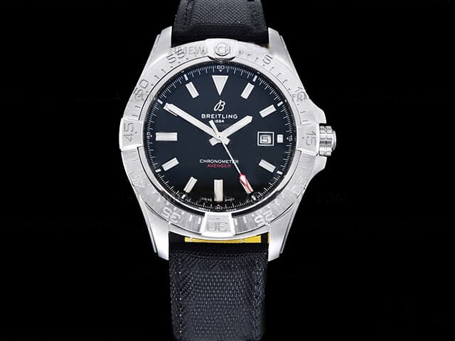 42mm Nylon Strap Avenger 2824 Automatic Black Dial BL-25031