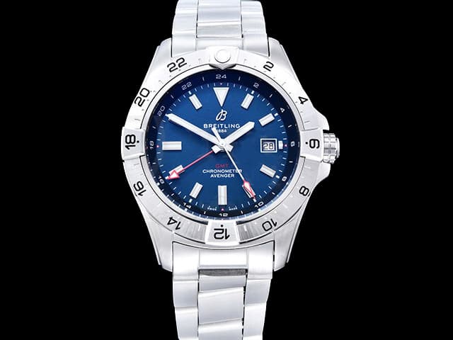 44mm Avenger GMT 2836 Automatic Blue Dial Steel BL-25053