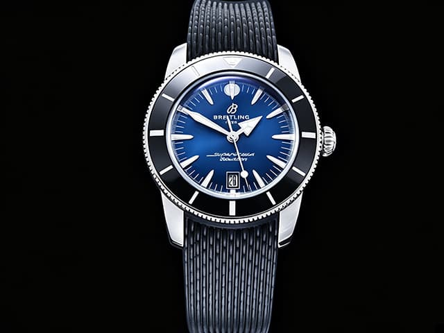42mm Rubber Strap Superocean Heritage B31 2824 Automatic Blue Dial BL-26051