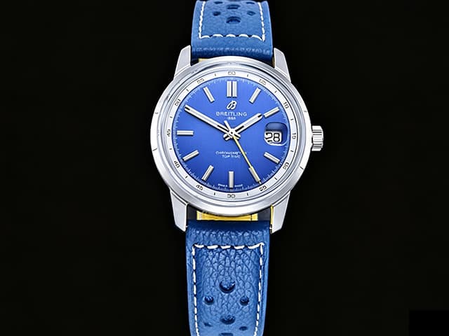 38mm Leather Strap Top Time B31 2824 Automatic Blue Dial BL-26081