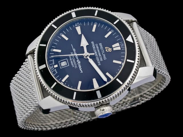 46mm Superocean Heritage Automatic Steel Black Dial BL661