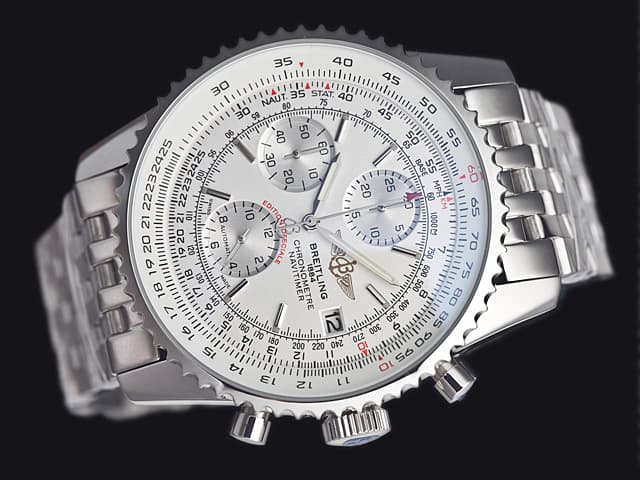 46mm Navitimer Quartz Chronograph Steel White Dial BL752