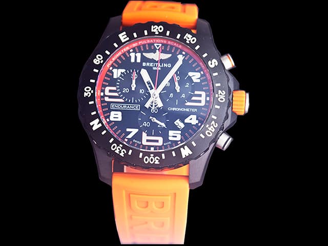 48mm Rubber Strap Professional Endurance Pro Quartz Chronograph PVD Black Dial BL784