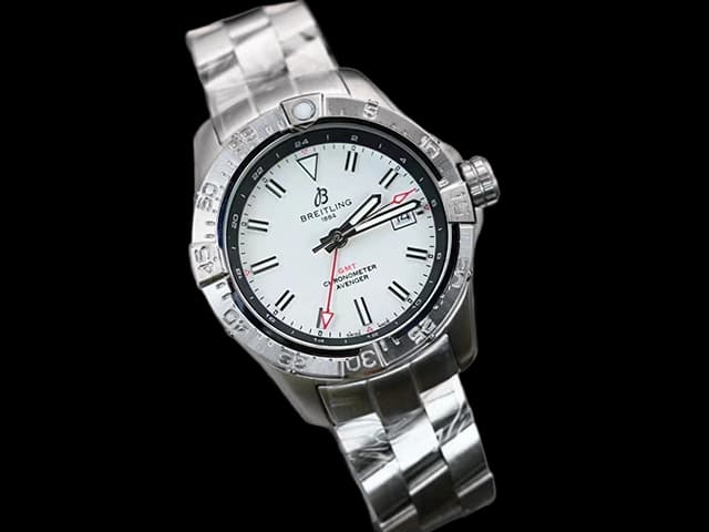 44mm Avenger GMT Automatic Steel White Dial BL807