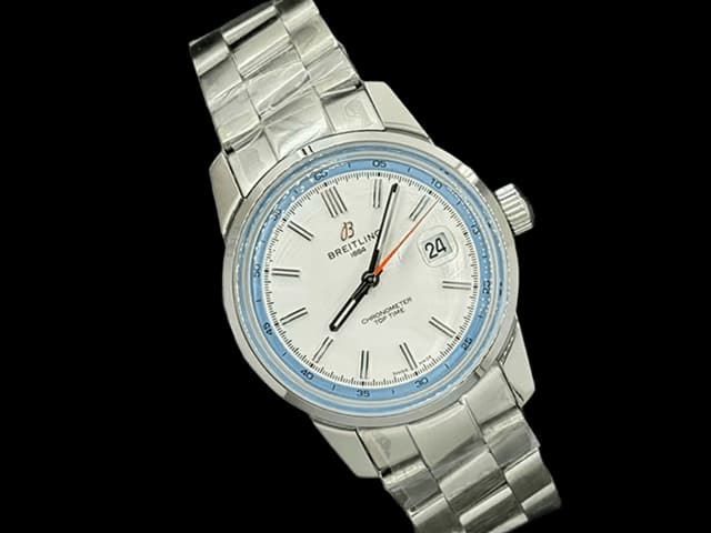 43mm Top Time B31 Automatic Steel White Dial BL822