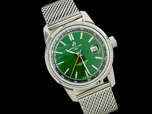 43mm Top Time B31 Automatic Steel Green Dial BL834