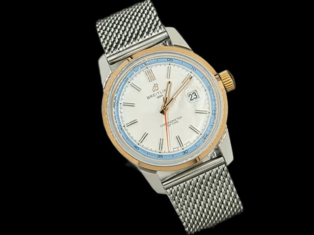 Two Tone 43mm Top Time B31 Automatic Steel White Dial BL836