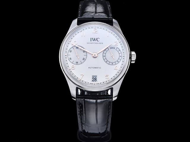 42mm Leather Strap Portugieser 7 Days Automatic White Dial IWC-24012