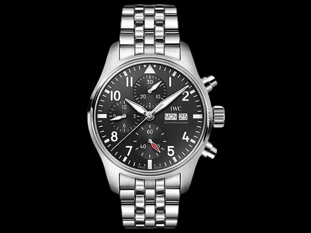 45mm Pilot Chronograph 69385 IW388113 Black Dial Steel IWC-26023