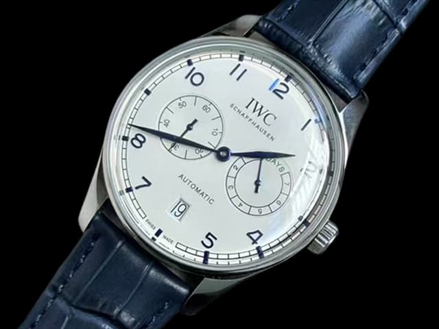 42mm Leather Strap Portugieser 7 Days Automatic White Dial IWC322