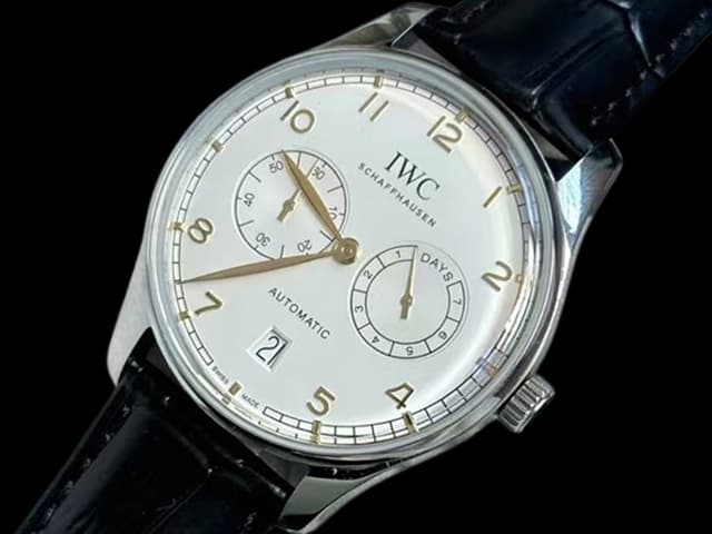 42mm Leather Strap Portugieser 7 Days Automatic White Dial IWC323
