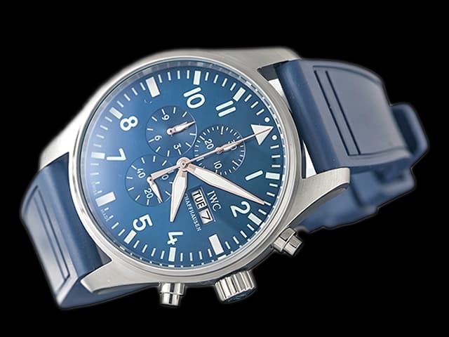 41mm Rubber Strap Pilots Chronograph IW388117 Blue Dial IWC333