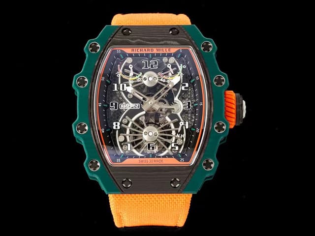 RM21-01 Aerodyne Real Tourbillon NPNT Orange Nylon Strap RM-23034