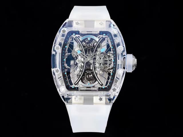 RM53-02 Tourbillon Transparent Sapphire Transparent Rubber Strap RM-23081