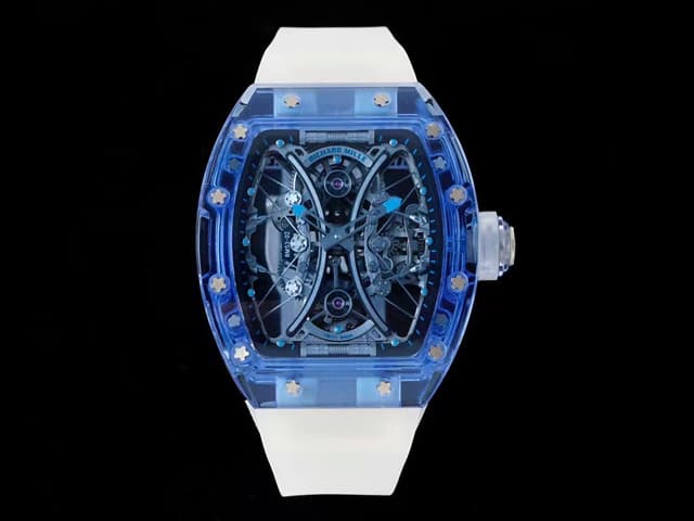 RM53-02 Tourbillon Transparent Sapphire Transparent Rubber Strap RM-23083