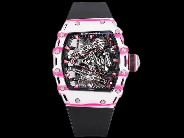 RM 38-02 Bubba Watson Real Tourbillon Carbon Black Rubber Strap RM-24023