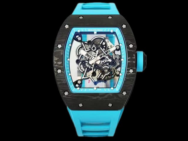 NTPT RM055 Bubba Watson Blue Rubber Strap RM-24041