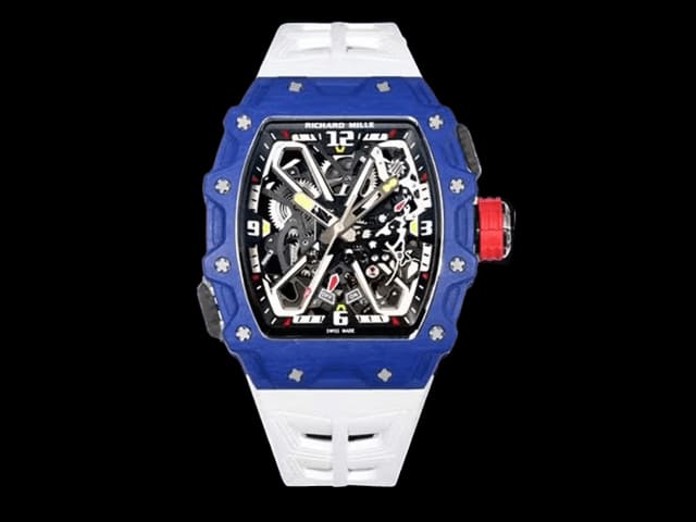 RM 35-03 Rafael Nadal Carbon White Rubber Strap RM-25031