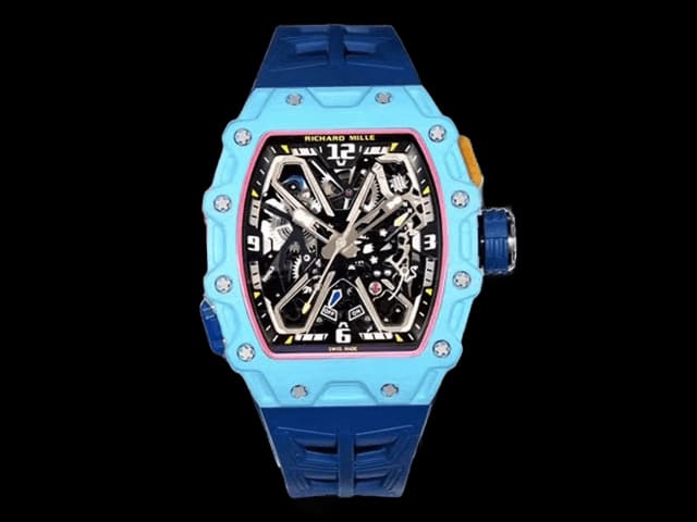 RM 35-03 Rafael Nadal Carbon Blue Rubber Strap RM-25033