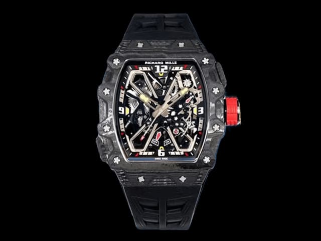 RM 35-03 Rafael Nadal Carbon Black Rubber Strap RM-25034