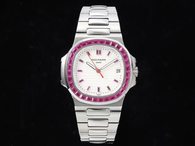 40mm Nautilus 5711 324 Automatic Purple Diamond White Dial PP-22011