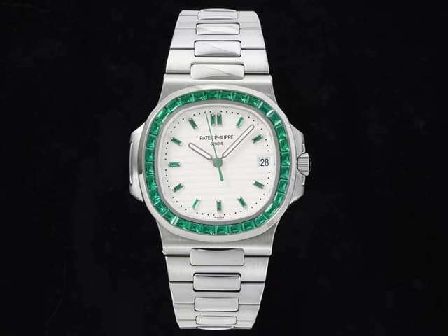 40mm Nautilus 5711 324 Automatic Green Diamond White Dial PP-22012