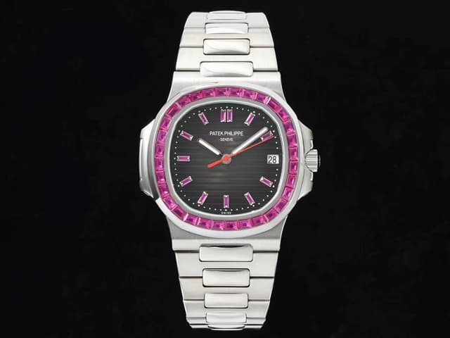 40mm Nautilus 5711 324 Automatic Purple Diamond Black Dial PP-22013