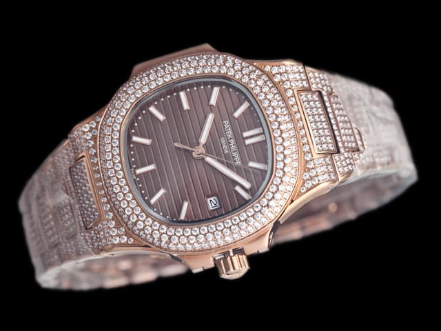 Rose Gold 40mm Nautilus 5711 Automatic Steel Brown Dial PP365