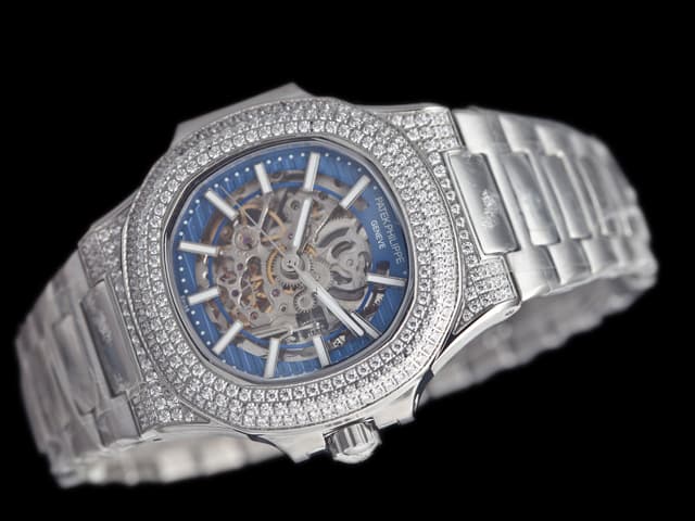 40mm Nautilus 5711 Skeletonized Automatic Steel Blue Dial PP368