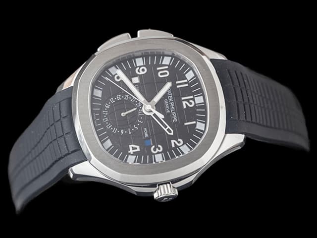 41mm Rubber Strap Aquanaut 5164 Automatic Black Dial PP403