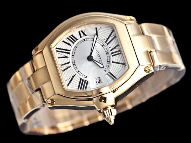 Yellow Gold 32mm Roadster Lady Quartz Steel White Dial CT689