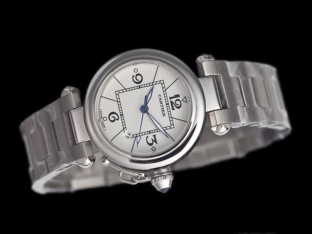 36mm Pasha Lady Steel Quartz White Dial CT717