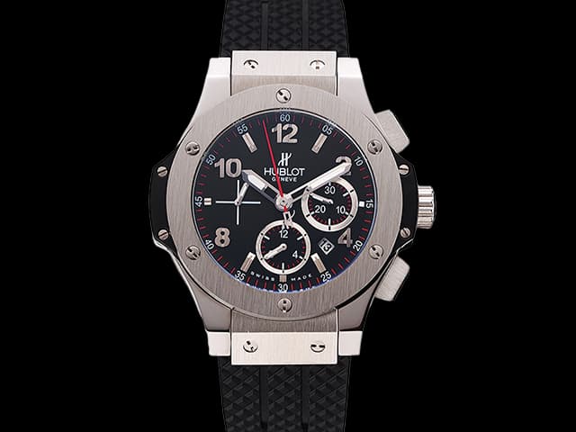 44mm Bing Bang Rubber Strap 7750 Automatic Chronograph HB-18082