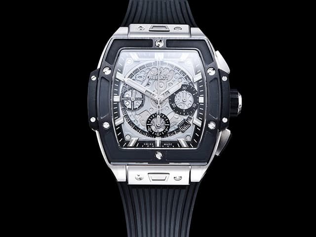 Titanium 42mm Spirit of Big Bang Rubber Strap 7750 Chronograph HB-24044