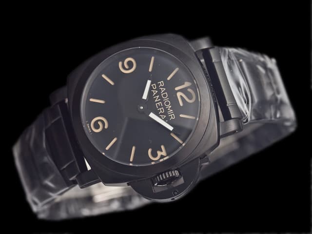 PVD 32mm Luminor Lady Quartz Black Dial PA252