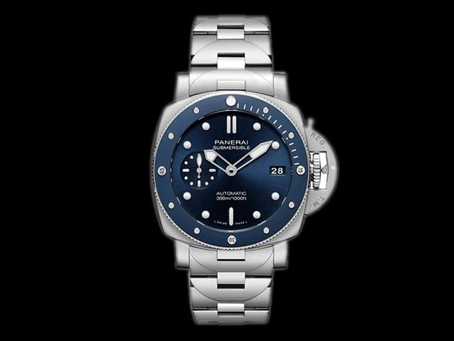 47mm Luminor Submersible Blu Notte PAM 1068 Automatic Blue Dial Steel PA294