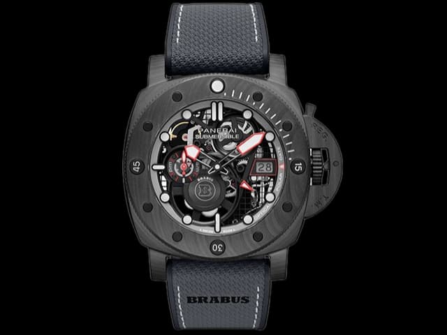 Carbon 47mm Nylon Strap Submersible S Brabus PAM 1240 Automatic Black Dial PA304