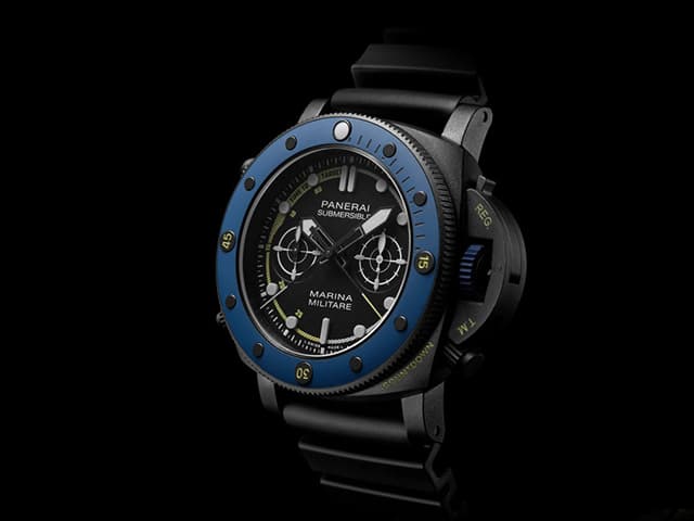 DLC 47mm Leather Strap Submersible Forze Speciali PAM 2239 Automatic Black Dial PA358