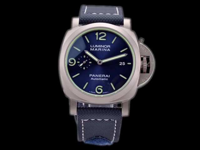 Titanium 44mm Luminor Marina 70th anniversary PAM 1117 Blue Dial PAN-20023