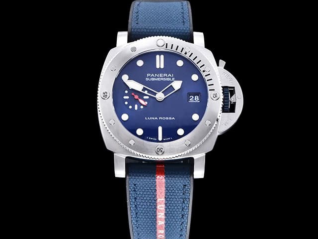 44mm Nylon Strap Submersible QuarantaQuattro Luna Rossa PAM 1391 Blue Dial PAN-24002