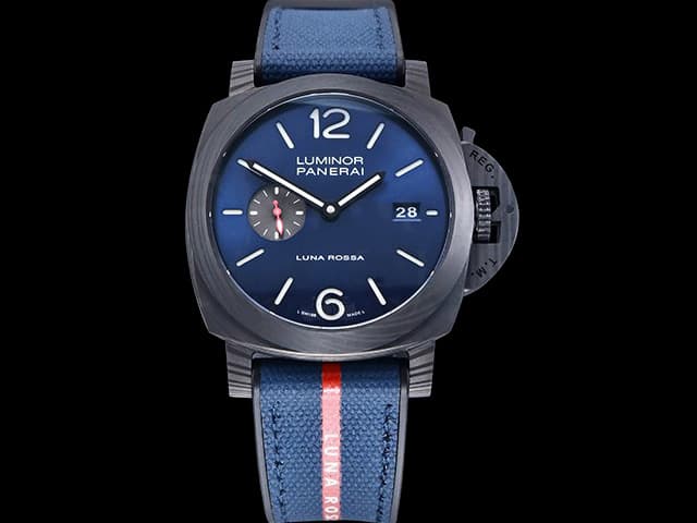 Carbotech 44mm Nylon Strap Luminor Marina Luna Rossa PAM 1529 Blue Dial PAN-24003