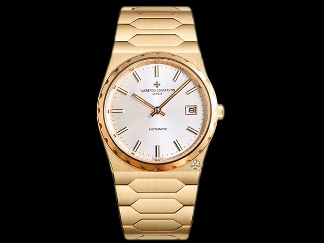 Yellow Gold 37mm Overseas Historiques 222 Re-Edition 4200 9015 Steel Automatic White Dial VC-24013