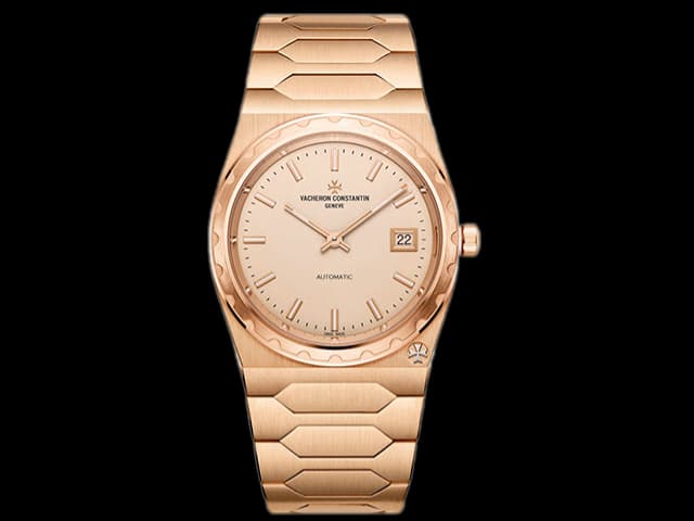 Rose Gold 37mm Overseas Historiques 222 Re-Edition 4200 9015 Steel Automatic Gold Dial VC-24021