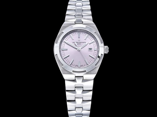 35mm Overseas 4600V 9015 Steel Automatic Pink Dial VC-24031