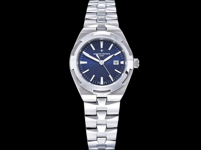 35mm Overseas 4600V 9015 Steel Automatic Blue Dial VC-24032