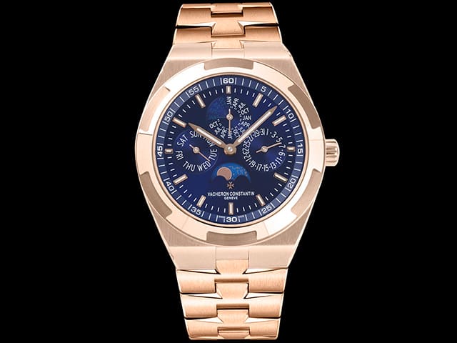 Rose Gold 42mm Overseas 4300V Perpetual Calendar Blue Dial VC-25031