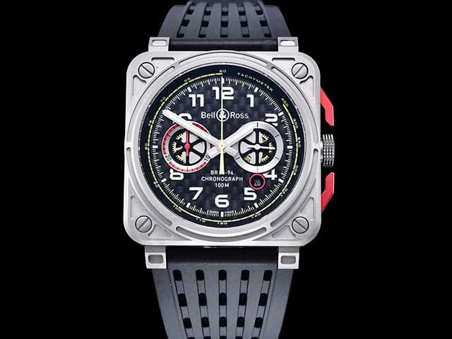 Titanium 42mm Rubber Strap BR 03-94 RS18 7750 Automatic Chrono BR-24003