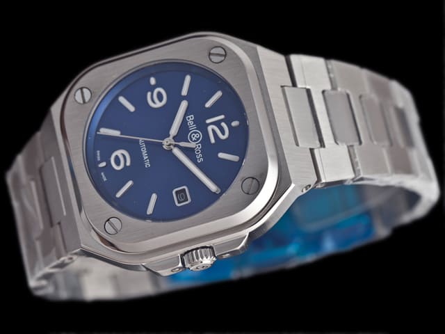 40mm BR05 Steel Automatic Blue Dial BR166